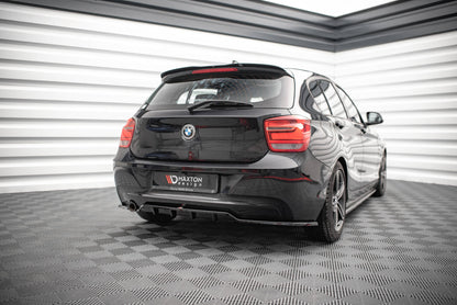 Maxton Mittlerer Diffusor Heck Ansatz DTM Look für BMW 1er F20 schwarz Hochglanz