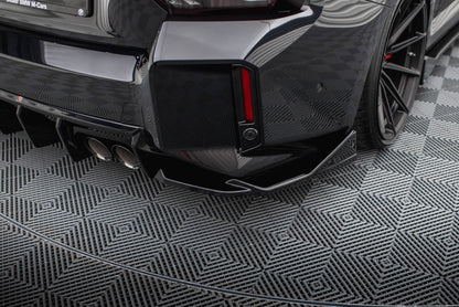 Maxton Heck Ansatz Flaps Diffusor V.4 für BMW M2 G87 schwarz Hochglanz