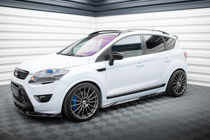 Maxton Seitenschweller Ansatz für Ford Kuga ST Mk1 schwarz Hochglanz