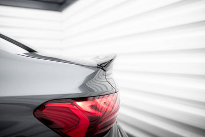 Maxton Spoiler CAP für 3D Audi A3 / A3 S-Line / S3 / RS3 Limousine 8Y schwarz Hochglanz