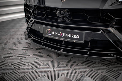 Maxton Front Ansatz V.2 für Lamborghini Urus Mk1 schwarz Hochglanz