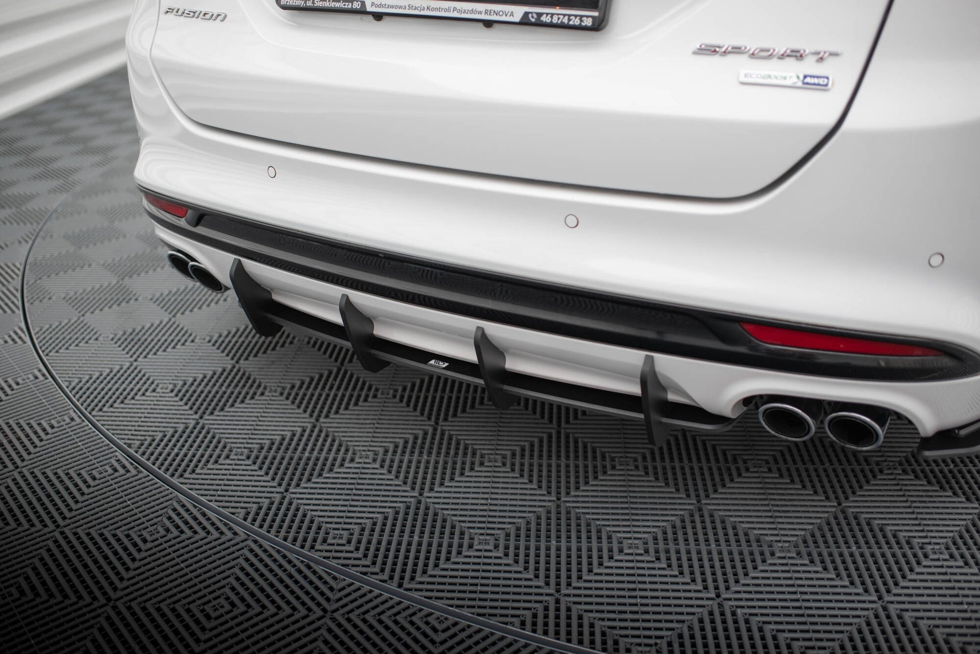 Maxton Street Pro Heckschürze für Ford Mondeo Sport Mk5 Facelift / Fusion Sport Mk2 Facelift