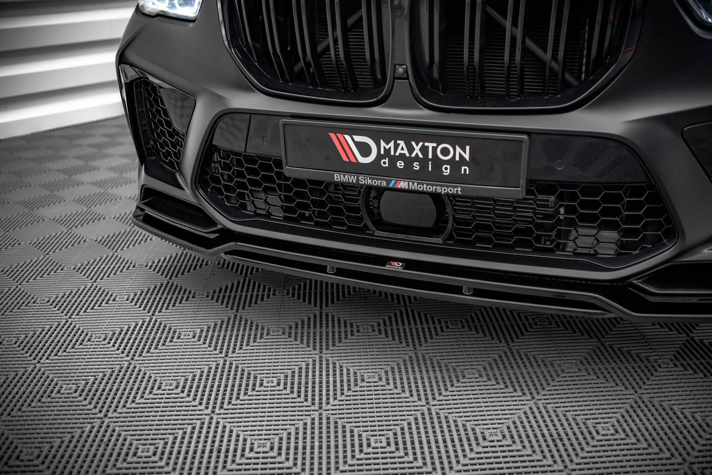 Maxton Front Ansatz V.3 für BMW  X5M F95 schwarz Hochglanz