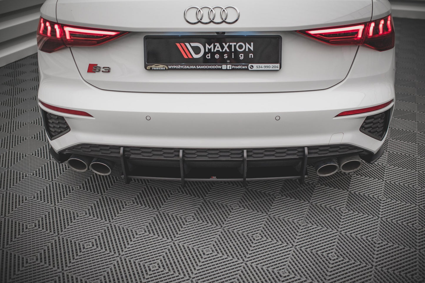 Maxton Street Pro Heckschürze für Audi S3 Sportback 8Y