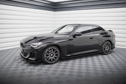Maxton Street Pro Seitenschweller Ansatz für + Flaps BMW 2 Coupe G42 schwarz Hochglanz
