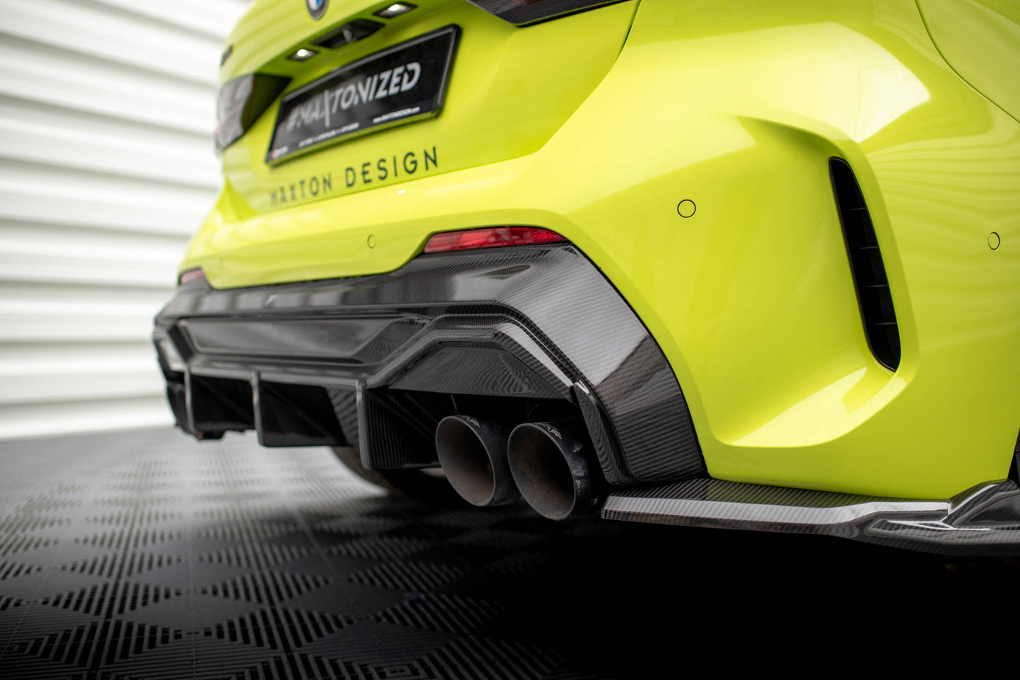 Maxton Carbon Fiber Diffusor Heck Ansatz V.1 für BMW 1er F40 M-Paket/ M135i