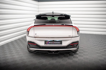 Maxton Niedriger Spoiler CAP für Kia EV6 GT-Line Mk1 schwarz Hochglanz