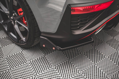 Maxton Heck Ansatz Flaps Diffusor V.1 +Flaps für Hyundai I30 N Hatchback Mk3 Facelift
