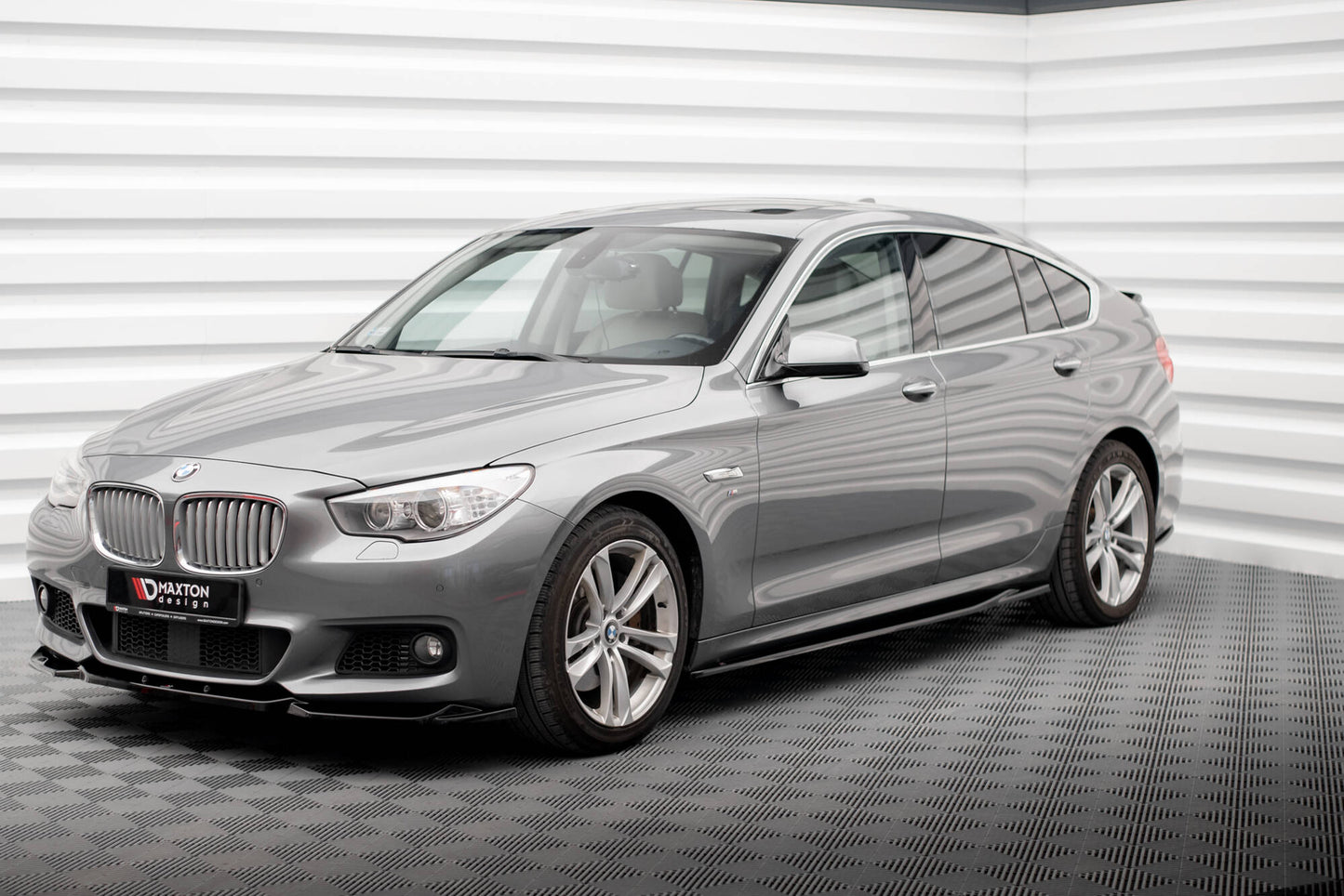 Maxton Seitenschweller Ansatz für BMW 5er GT M-Paket F07 schwarz Hochglanz