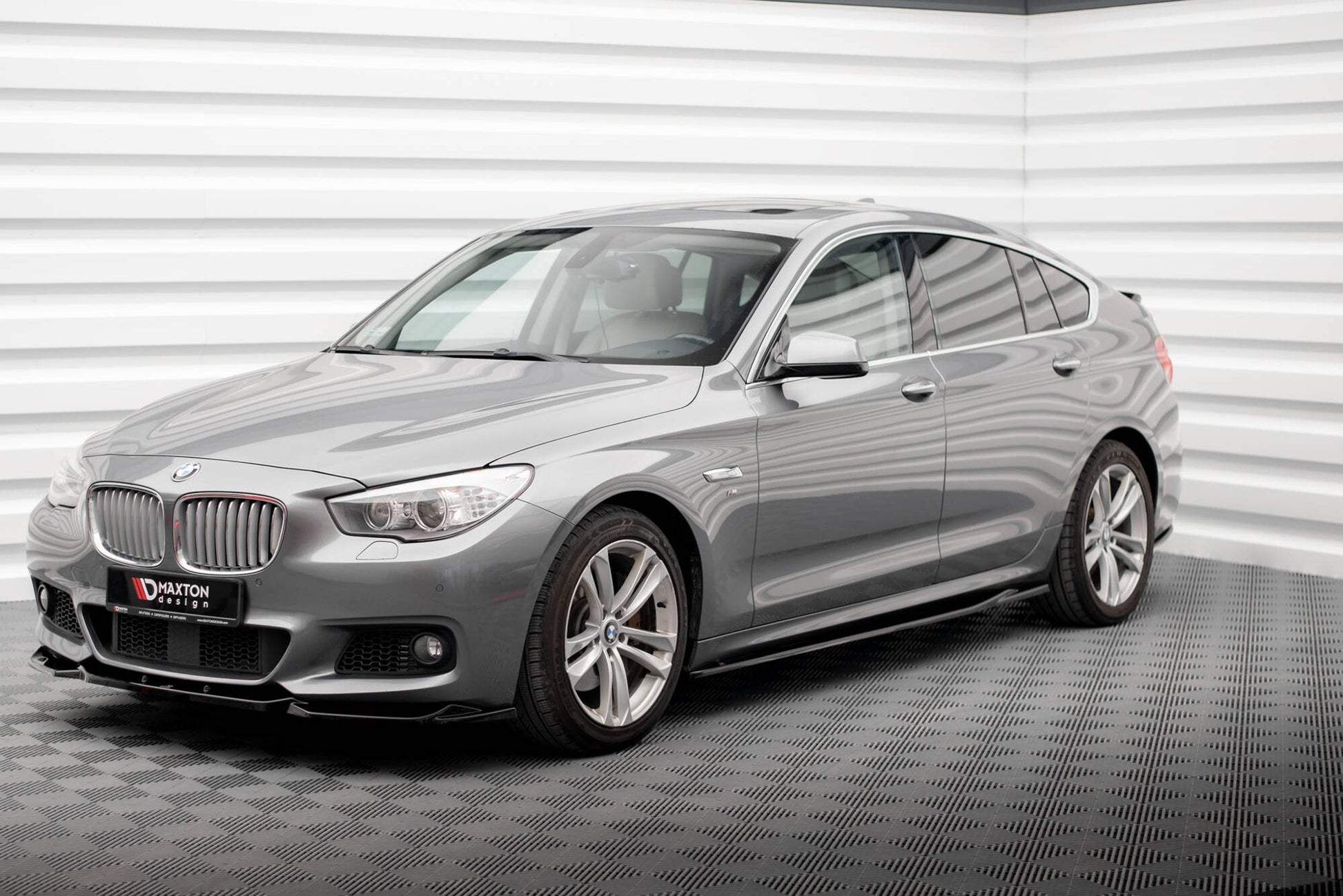 Maxton Seitenschweller Ansatz für BMW 5er GT M-Paket F07 schwarz Hochglanz