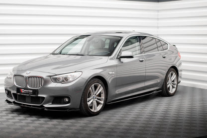 Maxton Seitenschweller Ansatz für BMW 5er GT M-Paket F07 schwarz Hochglanz