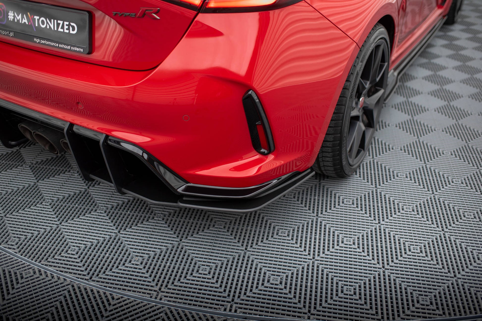 Maxton Street Pro Heck Ansatz Flaps Diffusor für Honda Civic Type-R Mk 11