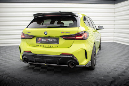 Maxton Heck Ansatz Flaps Diffusor V.1 für2 BMW 1er M-Paket / M135i F40 schwarz Hochglanz