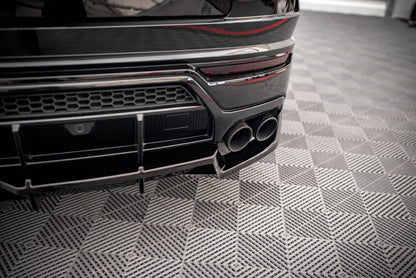 Maxton Mittlerer Diffusor Heck Ansatz DTM Look für Lamborghini Urus Mk1 schwarz Hochglanz