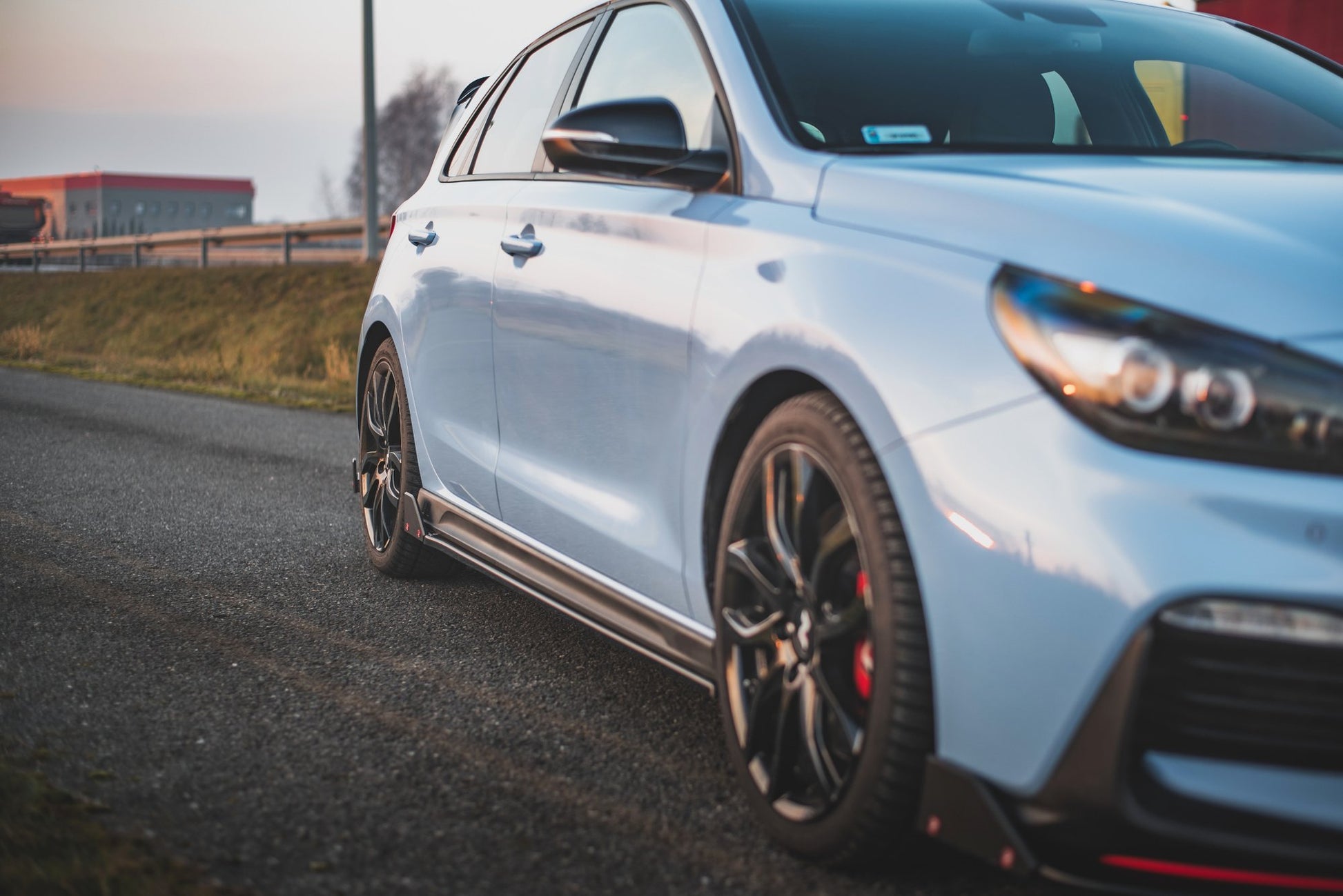 Maxton Seitenschweller Ansatz für V.5 + Flaps Hyundai I30 N Mk3 / Mk3 FL Hatchback/Fastback