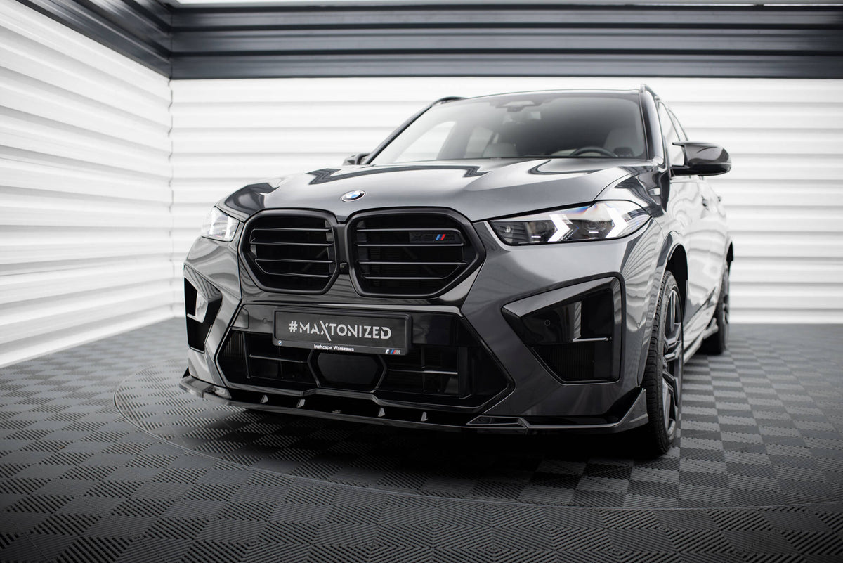Maxton Front Ansatz V.2 für BMW X5 M F95 Facelift schwarz Hochglanz
