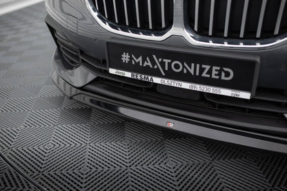 Maxton Front Ansatz V.2 für BMW 1er F40 schwarz Hochglanz