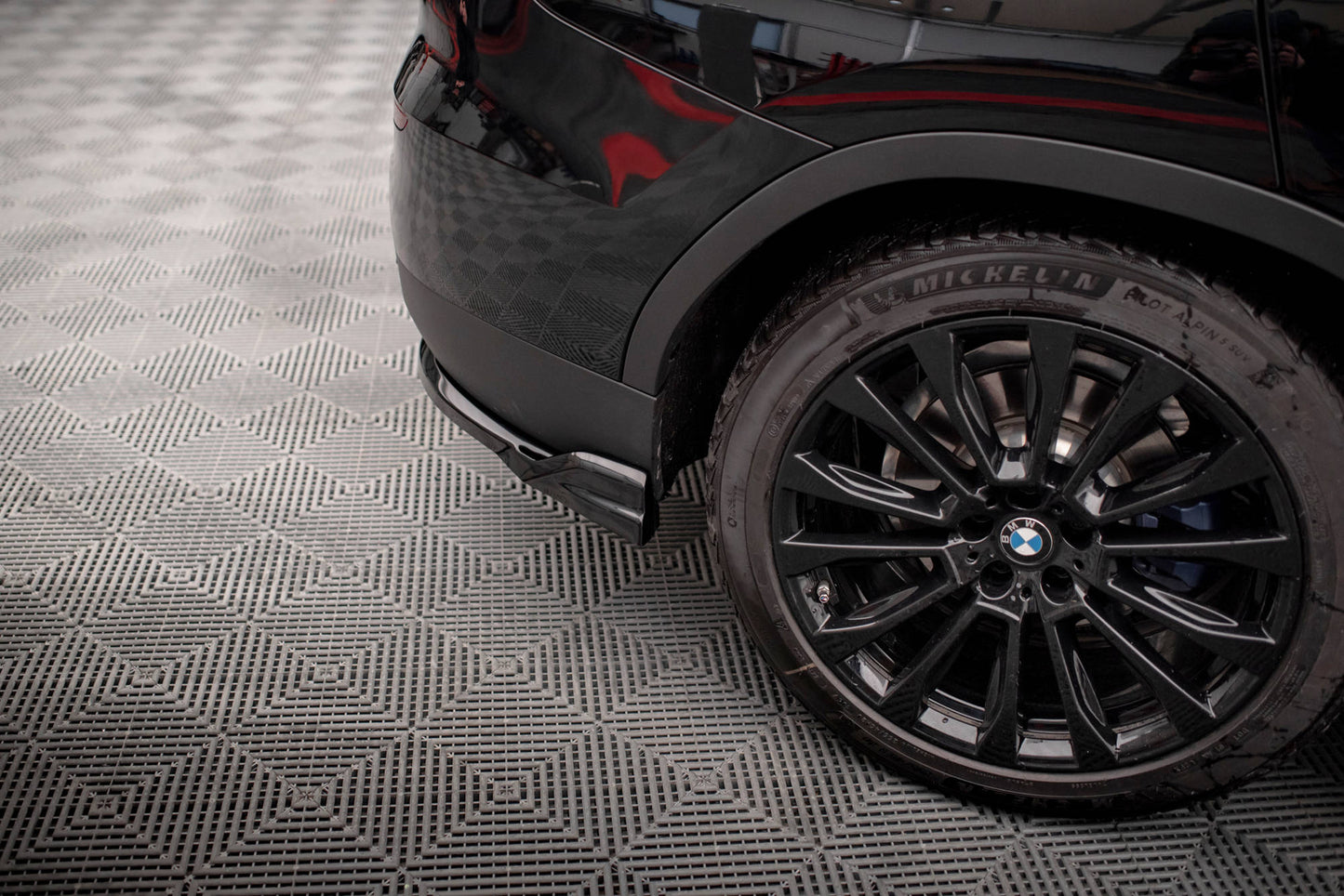 Maxton Heck Ansatz Flaps Diffusor für BMW X3 G01 schwarz Hochglanz