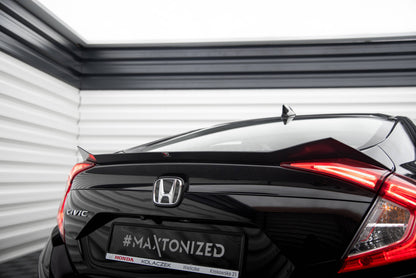 Maxton Spoiler CAP für Honda Civic Mk10 schwarz Hochglanz