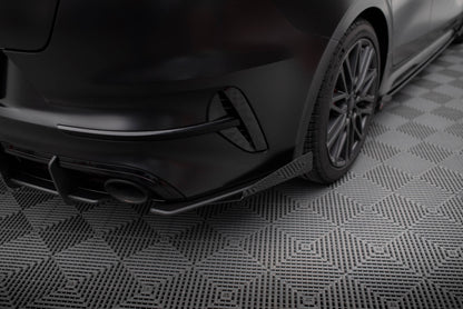 Maxton Street Pro Heck Ansatz Flaps Diffusor +Flaps für Kia Proceed GT Mk1 Facelift schwarz Hochglanz