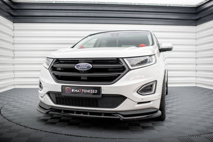 Maxton Front Ansatz für Ford Edge Sport Mk2 schwarz Hochglanz