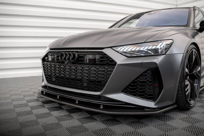 Maxton Set of Carbon Fiber Splitters Audi RS6 C8 schwarz matt