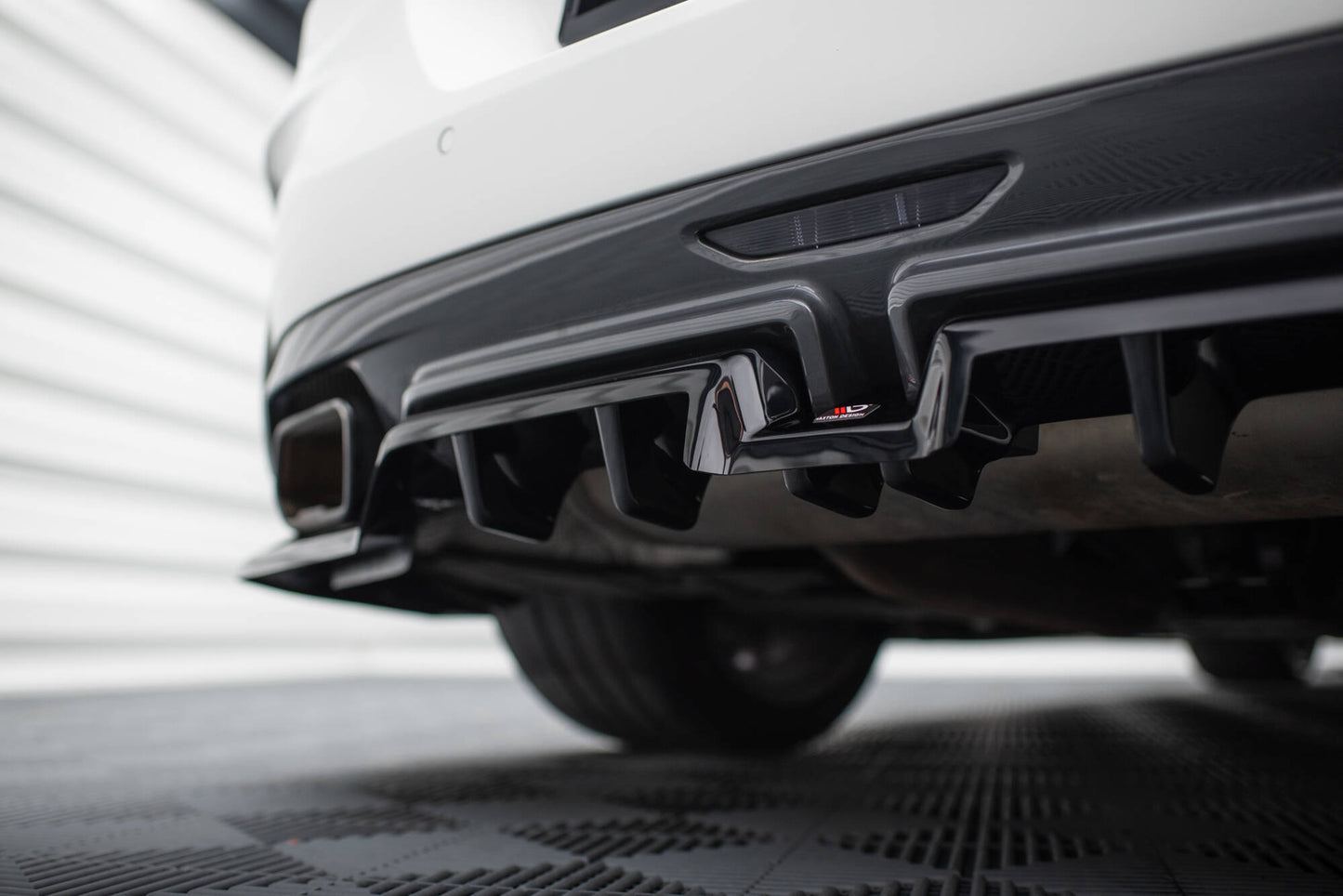 Maxton Mittlerer Diffusor Heck Ansatz DTM Look für BMW Z4 M40i G29 schwarz Hochglanz