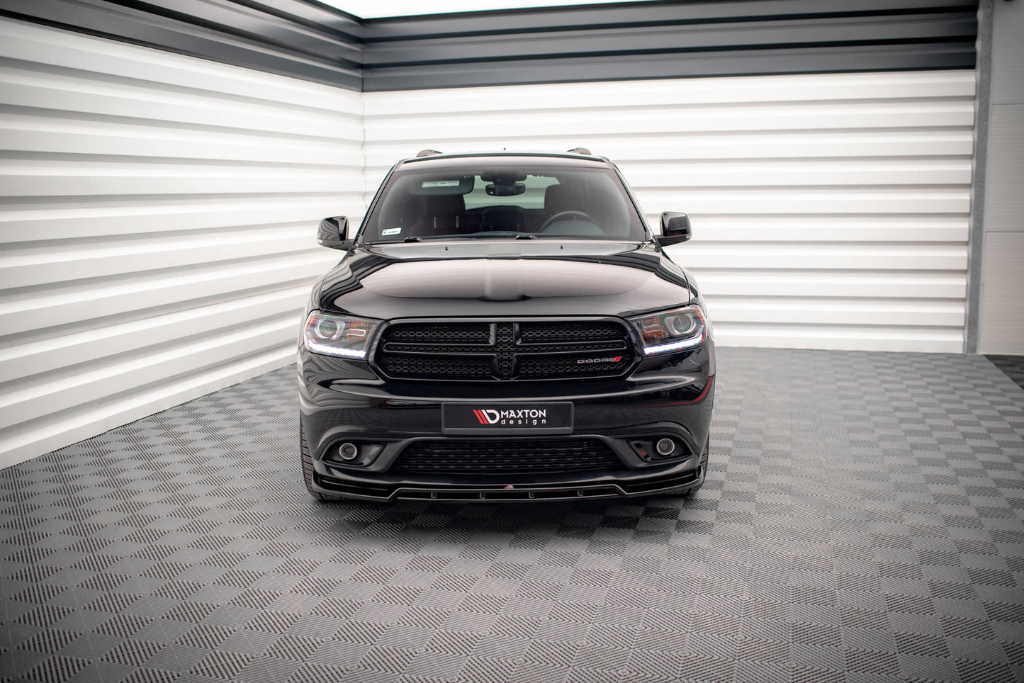 Maxton Front Ansatz für Dodge Durango RT Mk3 schwarz Hochglanz