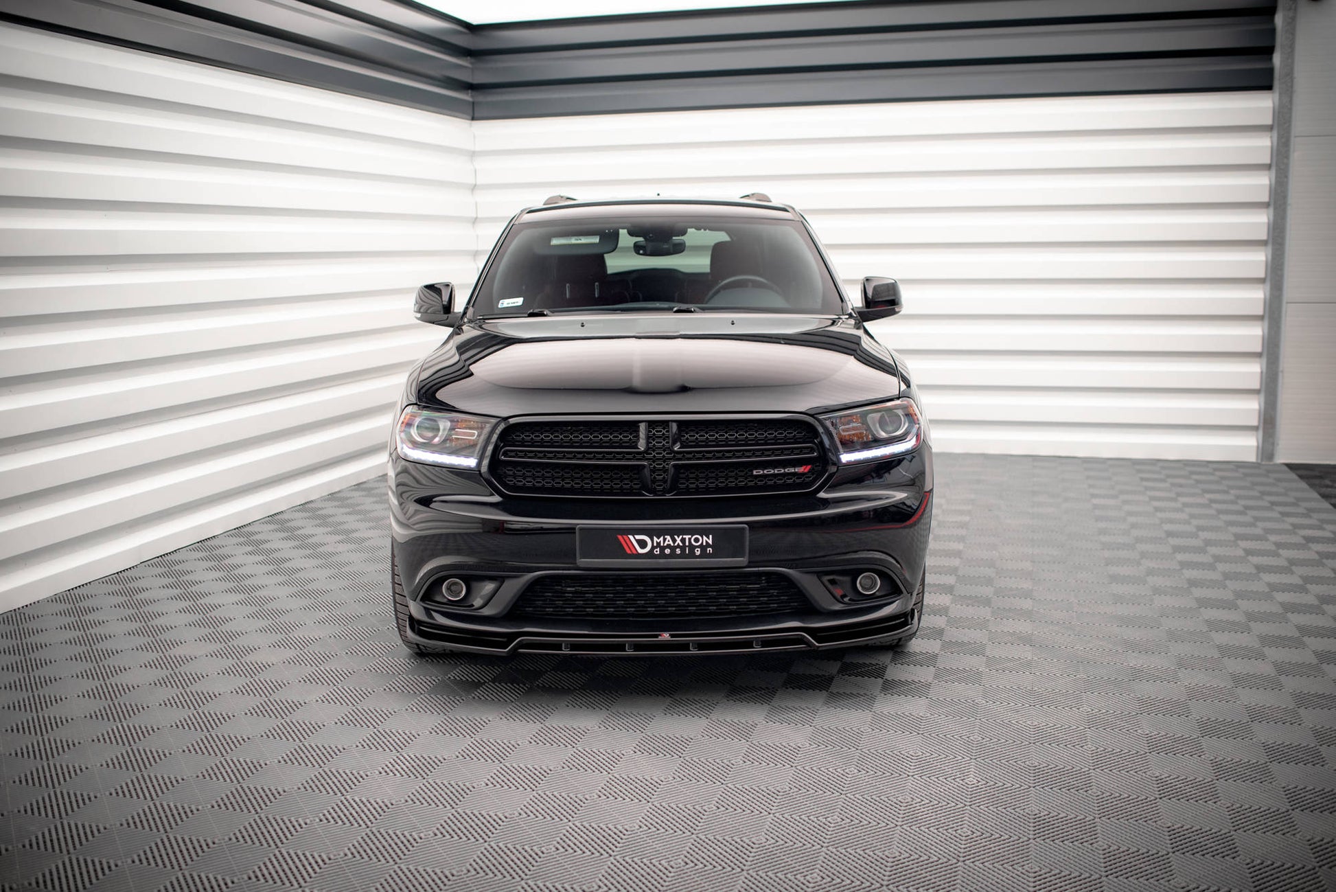 Maxton Front Ansatz für Dodge Durango RT Mk3 schwarz Hochglanz