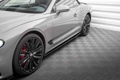 Maxton Seitenschweller Ansatz für Bentley Continental GT Mk3 schwarz Hochglanz