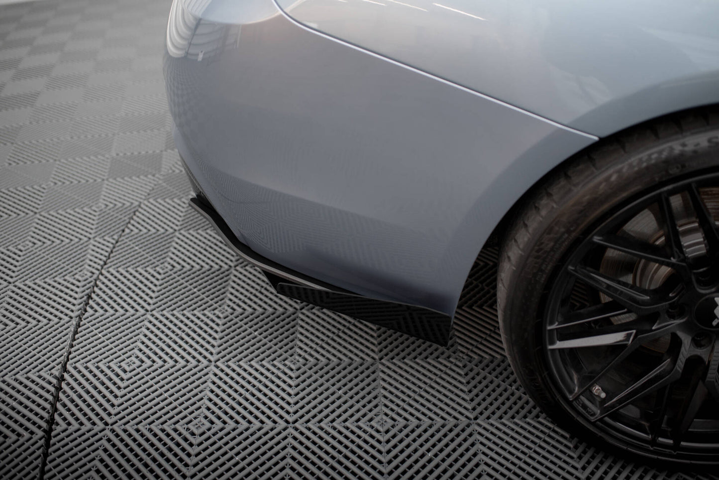 Maxton Street Pro Heck Ansatz Flaps Diffusor +Flaps für BMW 4er35i Coupe M-Paket F32 schwarz Hochglanz