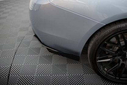 Maxton Street Pro Heck Ansatz Flaps Diffusor +Flaps für BMW 4er35i Coupe M-Paket F32 schwarz Hochglanz