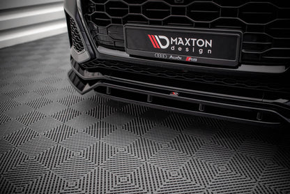 Maxton Front Ansatz V.3 für Audi RSQ8 Mk1 schwarz Hochglanz