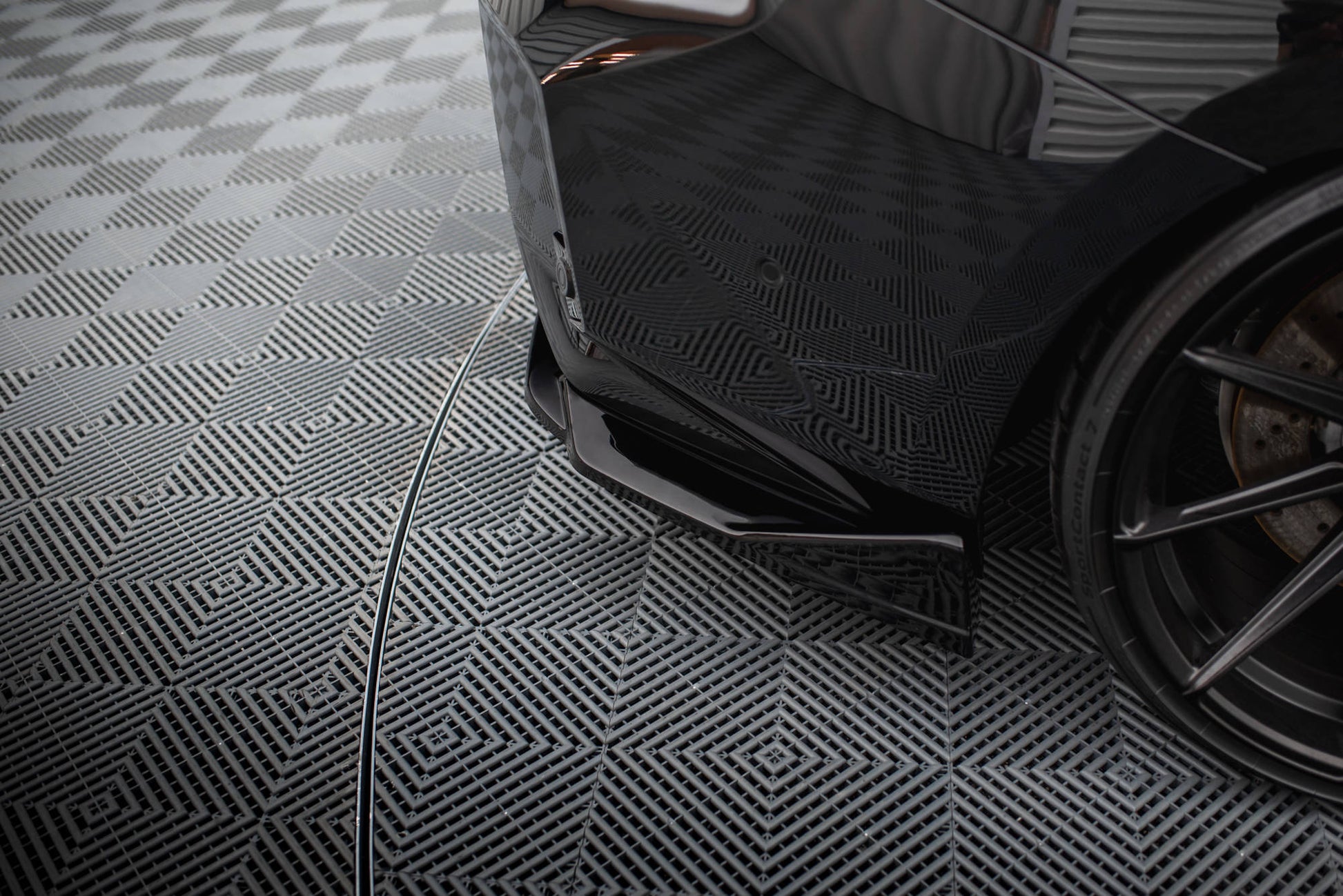 Maxton Heck Ansatz Flaps Diffusor V.4 für BMW M2 G87 schwarz Hochglanz