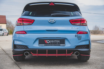 Maxton Robuste Racing Heckschürze V.1 für Hyundai I30 N Mk3 Hatchback