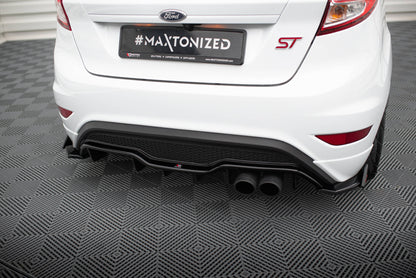 Maxton Heck Ansatz Flaps Diffusor V.3 +Flaps für Ford Fiesta ST Mk7 Facelift