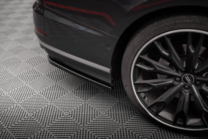 Maxton Heck Ansatz Flaps Diffusor für Audi S8 D5 schwarz Hochglanz