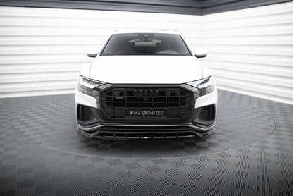 Maxton Front Ansatz V.2 für Audi SQ8 / Q8 S-Line Mk1 schwarz Hochglanz