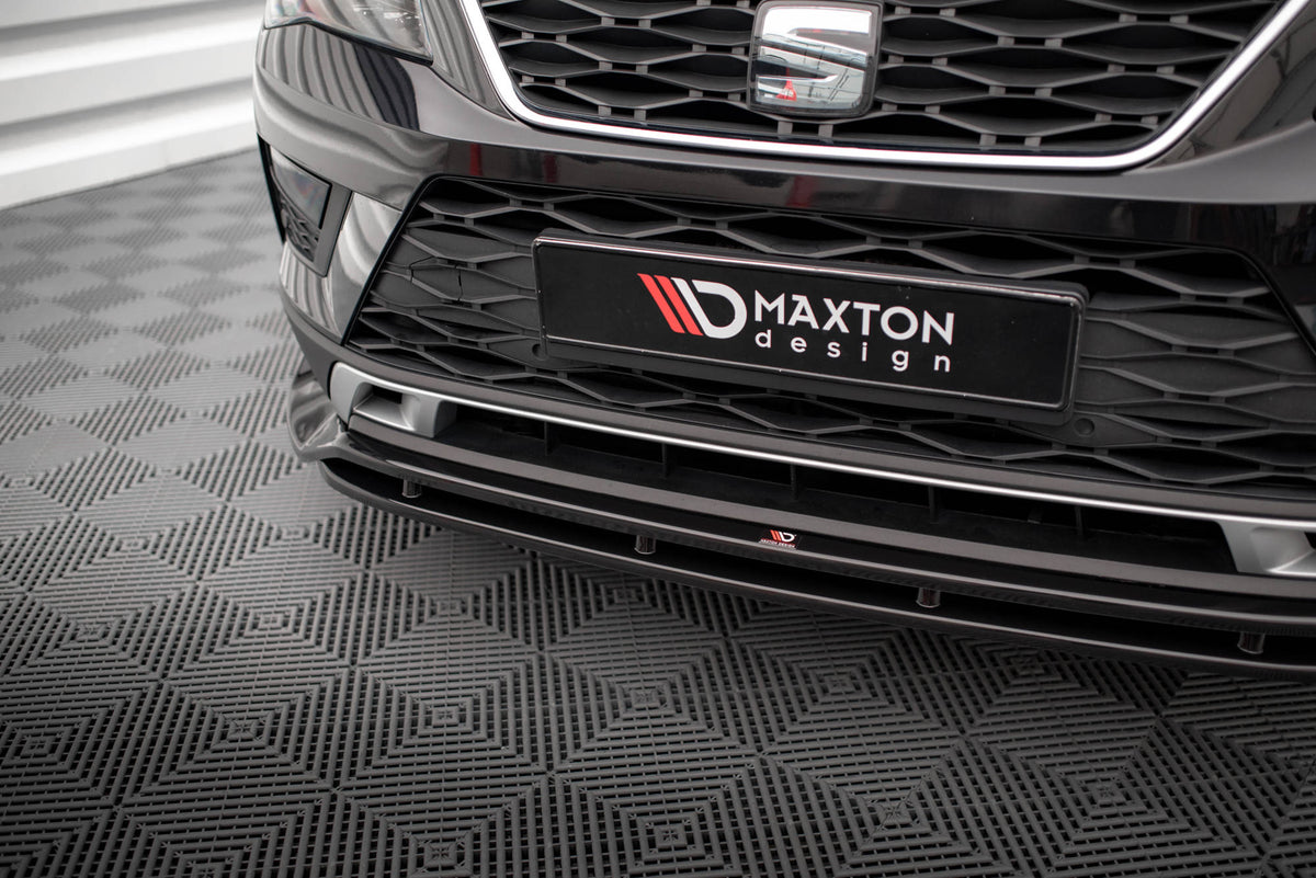 Maxton Front Ansatz für Seat Ateca Mk1 schwarz Hochglanz