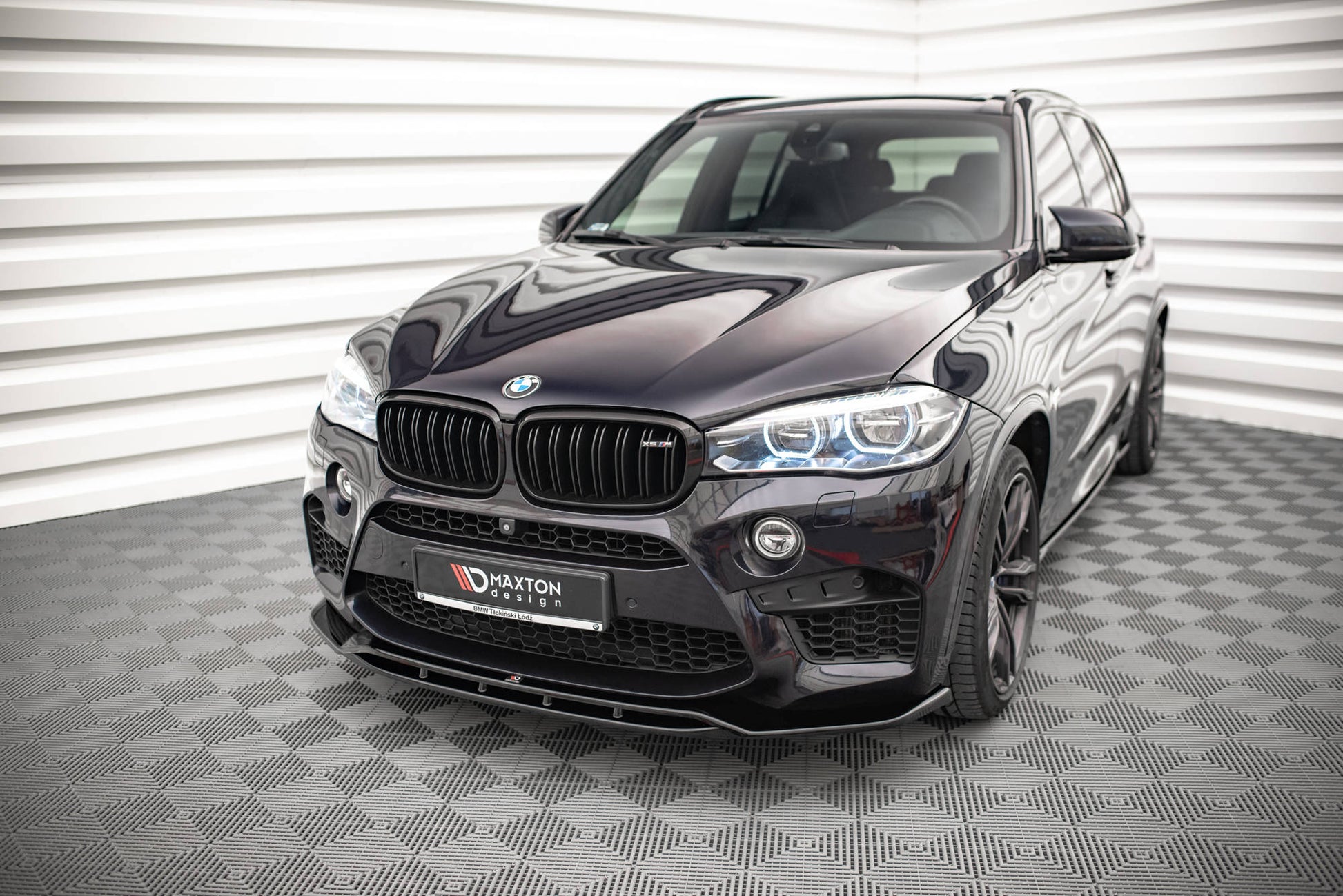 Maxton Front Ansatz V.2 für BMW X5 M F85 / X6 M F86 schwarz matt
