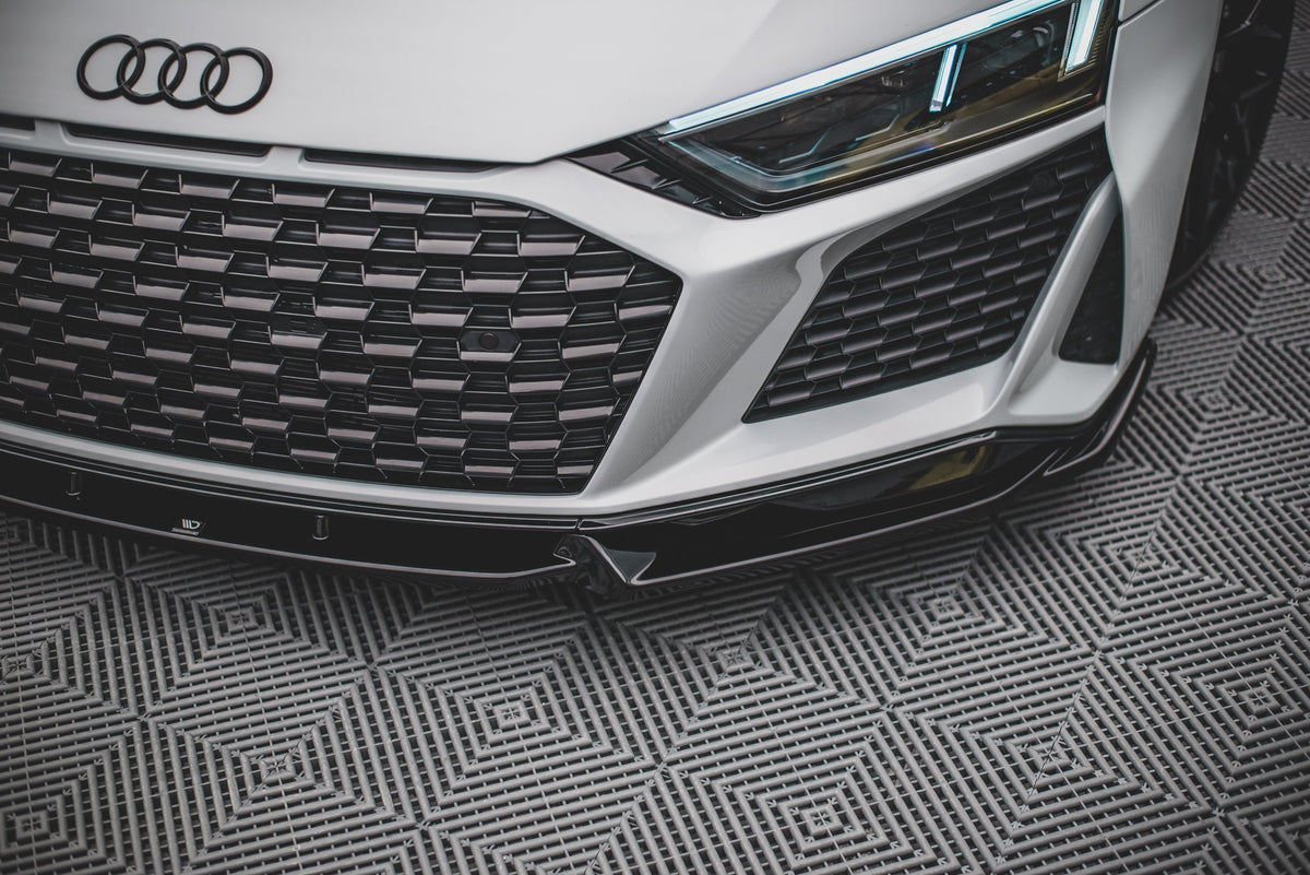 Maxton Front Ansatz V.1 für Audi R8 Mk2 Facelift schwarz Hochglanz