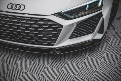 Maxton Front Ansatz V.1 für Audi R8 Mk2 Facelift schwarz Hochglanz