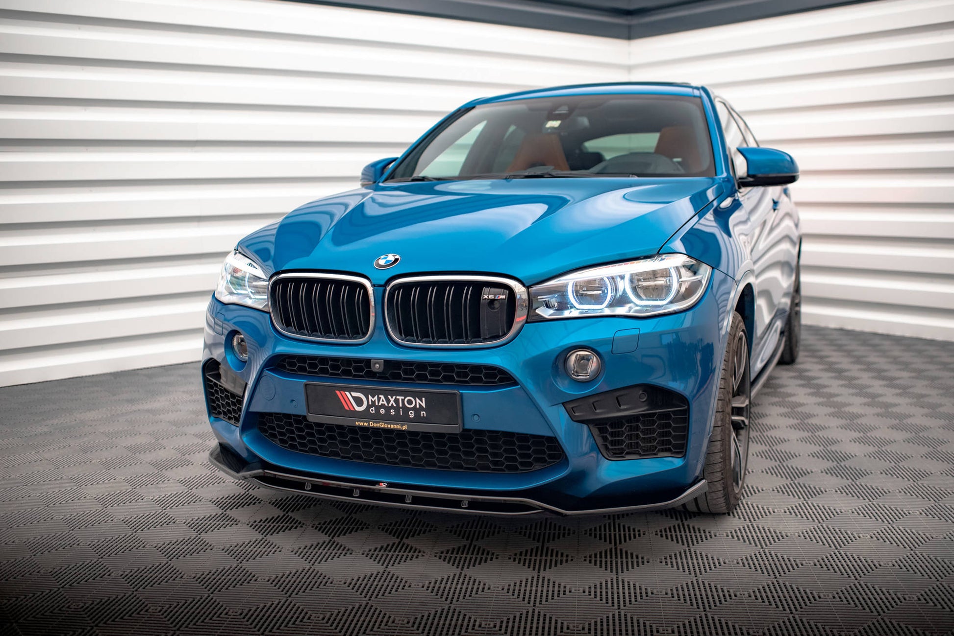 Maxton Front Ansatz V.2 für BMW X5 M F85 / X6 M F86 schwarz Hochglanz
