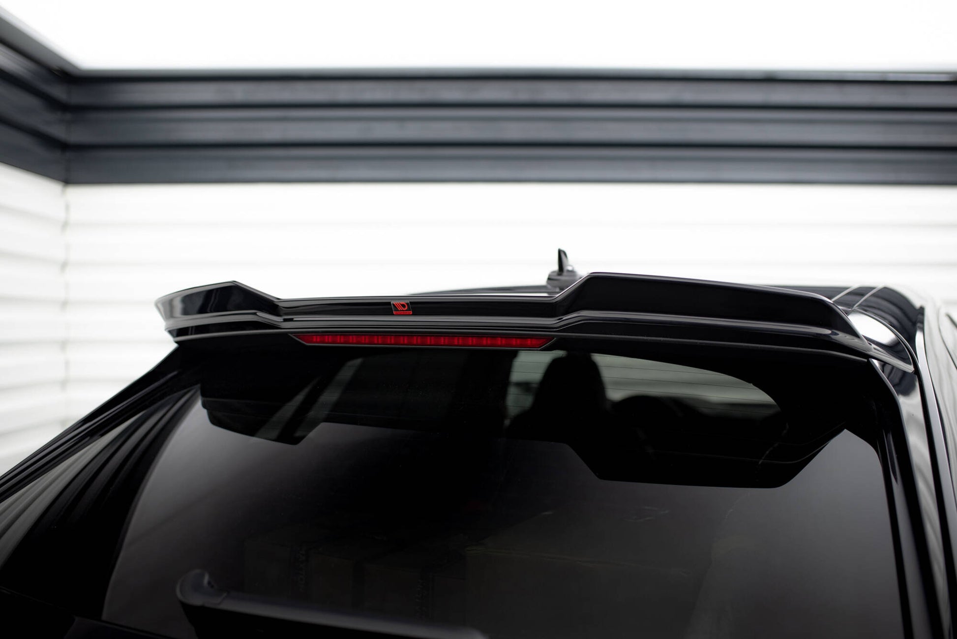 Maxton Höher Spoiler CAP für 3D Audi RSQ8 Mk1 schwarz Hochglanz