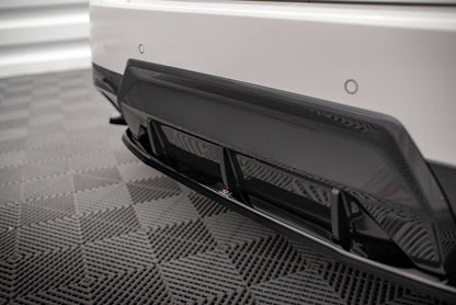 Maxton Mittlerer Diffusor Heck Ansatz für BMW 2 Coupe M-Paket G42 schwarz Hochglanz