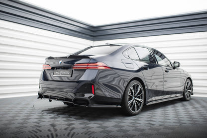 Maxton Spoiler CAP für 3D BMW 5er M-Paket G60 schwarz Hochglanz