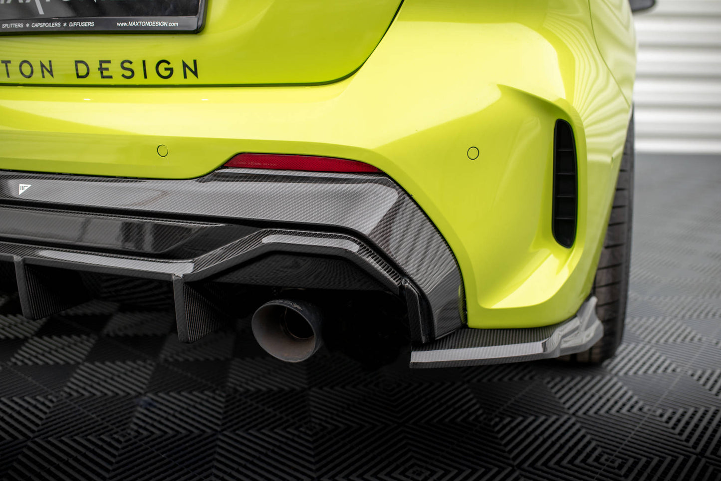 Maxton Carbon Fiber Diffusor Heck Ansatz V.2 für BMW 1er F40 M-Paket/ M135i