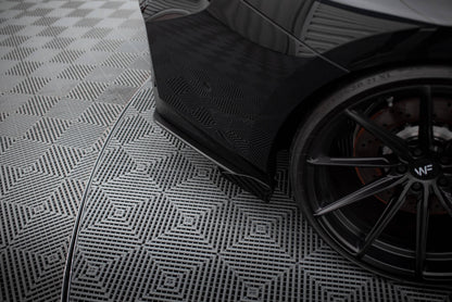 Maxton Hintere Seiten Flaps für BMW M2 G87 schwarz Hochglanz