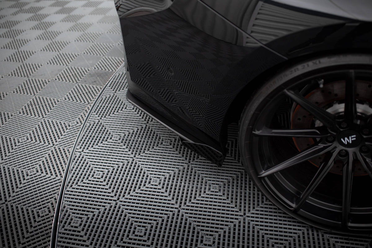 Maxton Street Pro Heck Ansatz Flaps Diffusor V.1 +Flaps für BMW M2 G87 schwarz Hochglanz