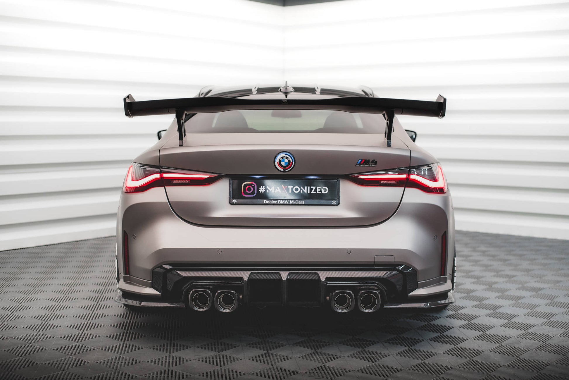 Maxton Carbon Fiber Diffusor Heck Ansatz für BMW M4 G82  / M3 G80